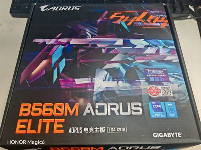 技嘉小雕 B560M-AORUS ELITE LGA1200 电竞主板支持10-11代CPU