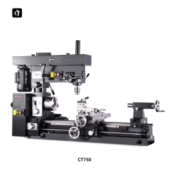 呲铁CT750多功能车床钻铣床车钻铣三合一机床台式车床台钻铣床