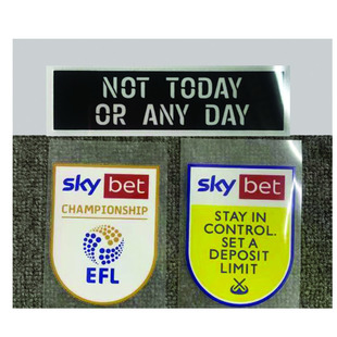 2021英冠联赛臂章反种族歧视Not Today Or Any Day热转印徽章