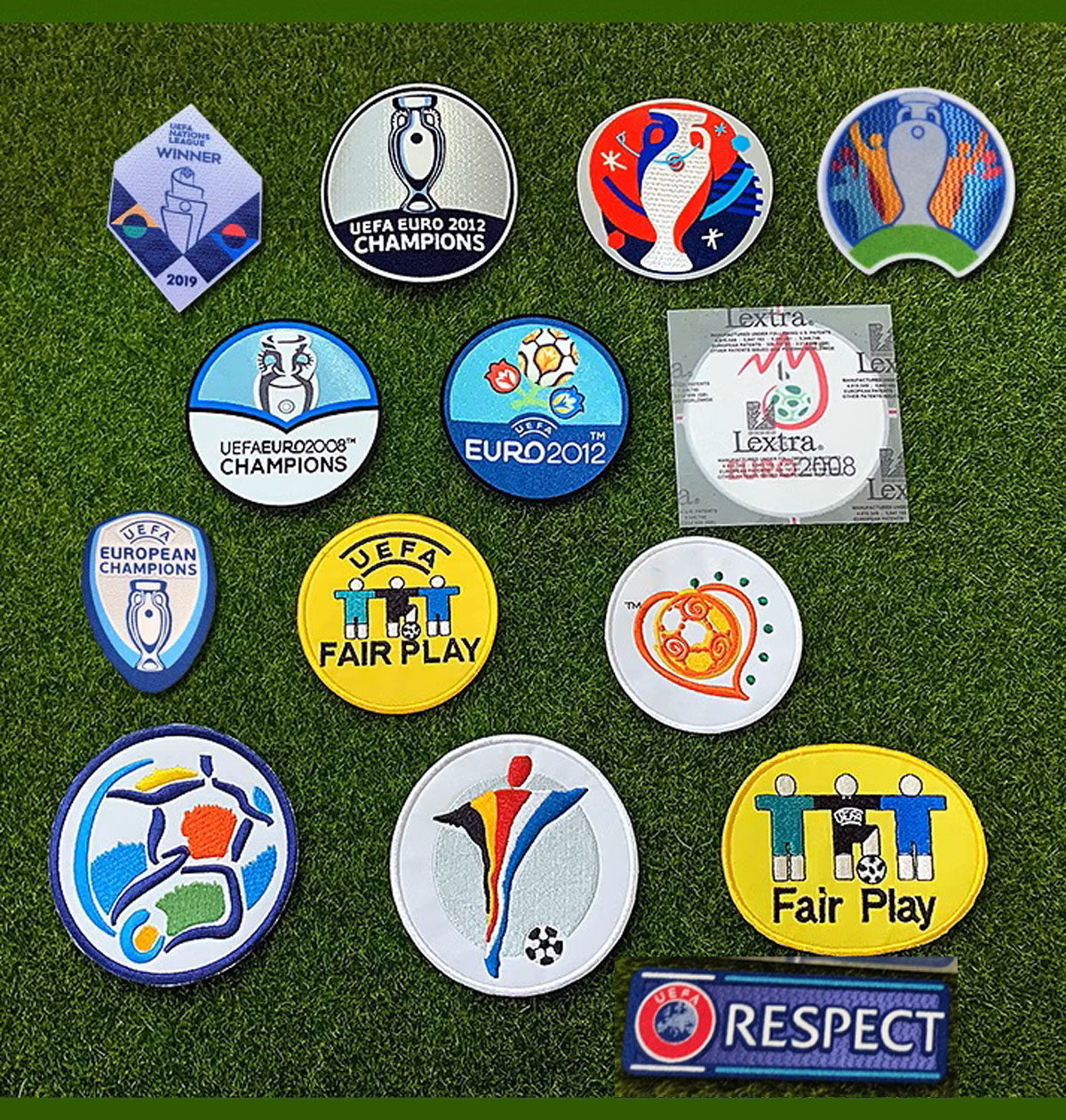 2024欧洲杯臂章英格兰法国意大利葡萄牙德国西班牙欧洲杯植绒臂章