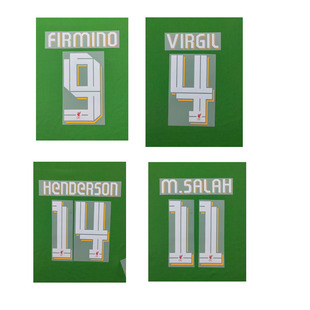 2526利物浦主场欧冠印号21号若塔11号萨拉赫4号范戴克热转印印字