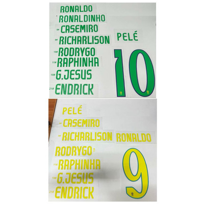 2024美洲杯巴西印字印号10号内马尔维尼修斯罗德里戈里沙利松