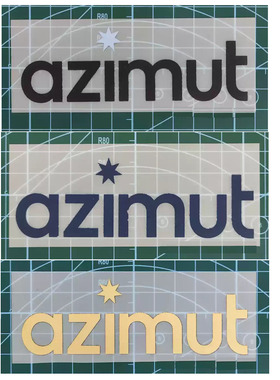24-25尤文图斯手臂广告赞助商azimut  热转印DIY烫画