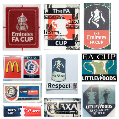 英超足总杯臂章THE FA CUP PATCH历届植绒热转印徽章