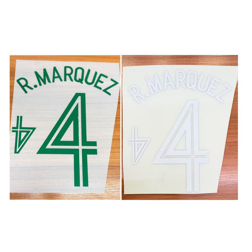 2006墨西哥主客场印字4号马克斯R.MARQUEZ Nameset热转印印号