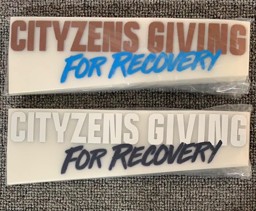 2020曼城欧冠赞助Cityzens Giving for recovery热转印印号