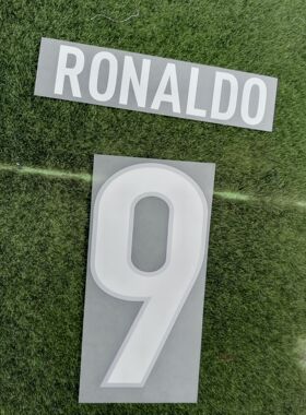 国米9号罗纳尔多印字大罗#9 RONALDO Nameset热转印印号