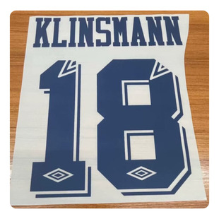 90热刺主场印号18号克林斯曼印字热转印印字印号