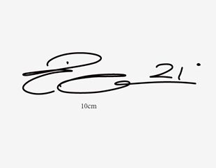 2023罗马迪巴拉签名#21 DYBALA SIGNATURE 热转印足球印字Soccer