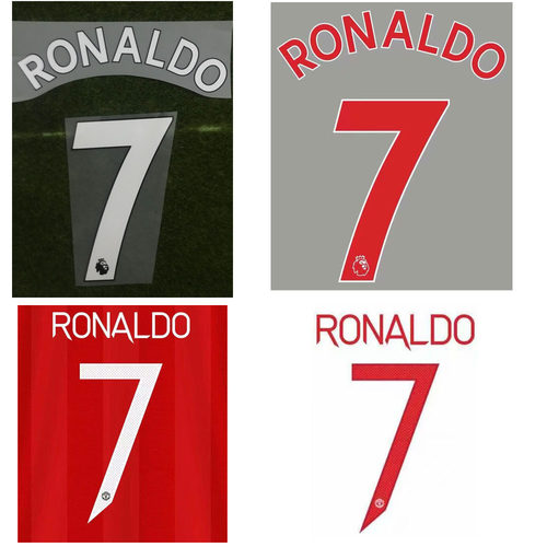 英超曼联罗印字7RONALDO印号