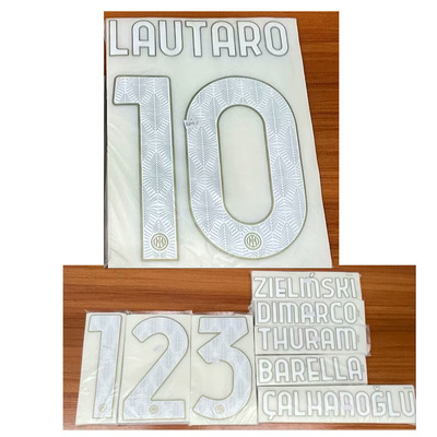 2425国米主场印字10号劳塔罗图拉姆巴雷拉足球印号热转印