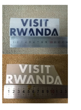 2025巴黎球衣手臂赞助VISIT RWANDA Patch热转印印字印号