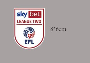 TWO臂章自定义热转印定制足球印字印号 LEAGUE BET 英冠SKY