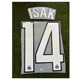 Nameset热转印烫画 ISAK 纽卡印号14号伊萨克印字