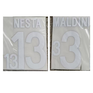 2002意大利印号3号马尔蒂尼内斯塔布冯因扎吉皮尔洛热转印印字