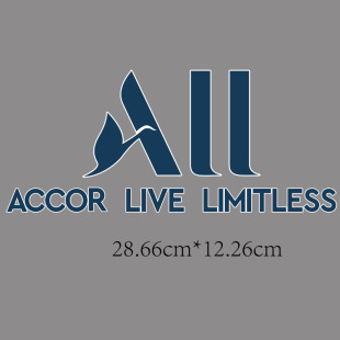 巴黎欧冠accor live limitless热转印烫画印字