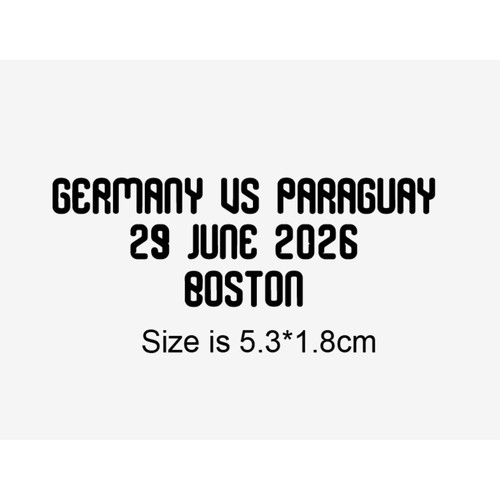 2026德国对阵巴拉圭对赛小字Germany Match Details热转印烫画