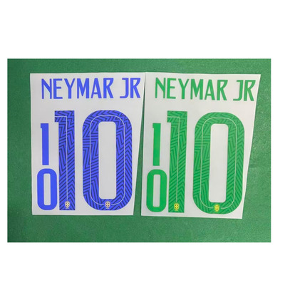 19-20巴西主客场10号内马尔#10 NEYMAR JR Nameset热转印印字印号