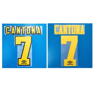 94-95-96曼联客场7号坎通纳#7 CANTONA  NAMESET 植绒热转印印字