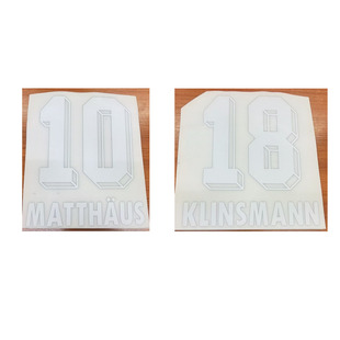 9395德甲安联印字18号克林斯曼印字10号马特乌斯定制印号热转印