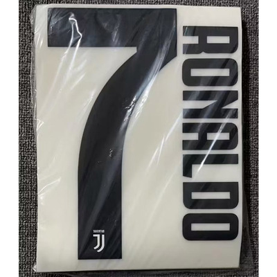 1819尤文C罗印字#7 RONALDO热转印足球印号