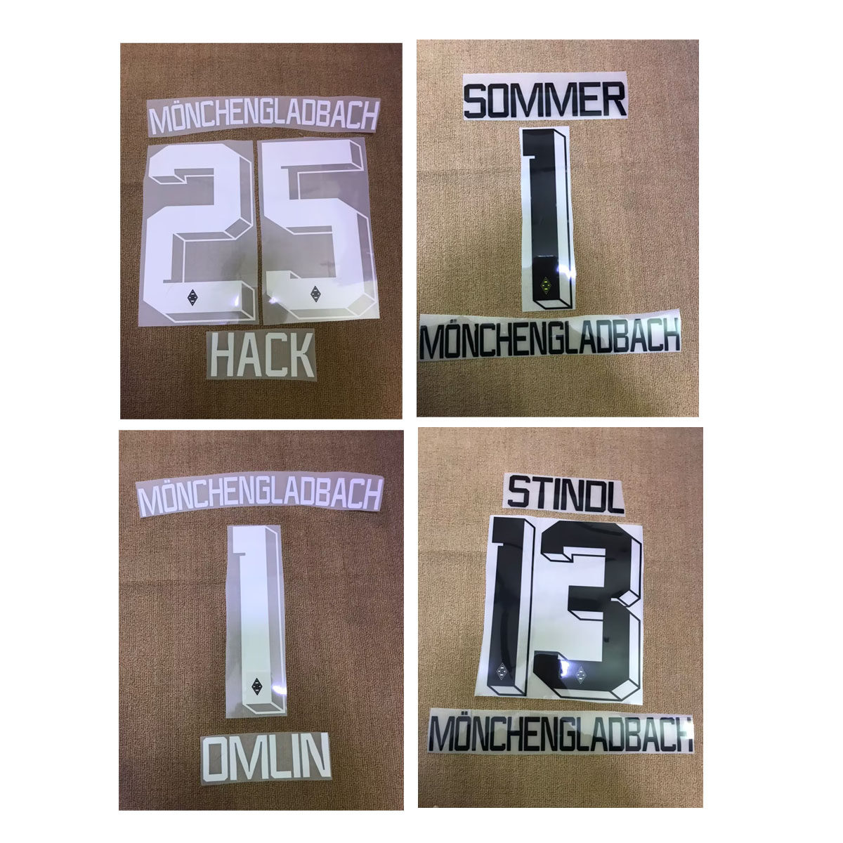 德甲门兴1号奥姆林印号哈克乌尔里希索默热转印印字印号