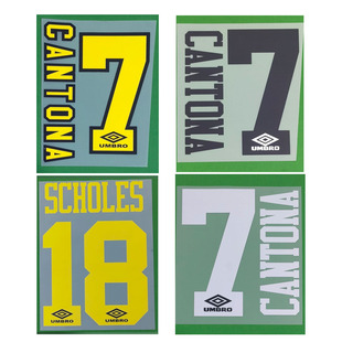 复古92-94曼联18号斯科尔斯印号坎通纳吉格斯贝克汉姆热转印印字