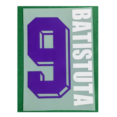 92-93佛罗伦萨客场印字9号巴特斯塔#9 BATISTUTA Nameset热转印