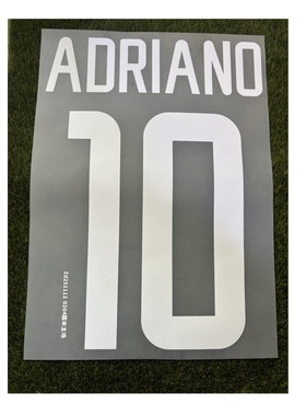 意甲国米印号10号阿德里亚诺印字#10 ADRIANO Nameset热转印烫画