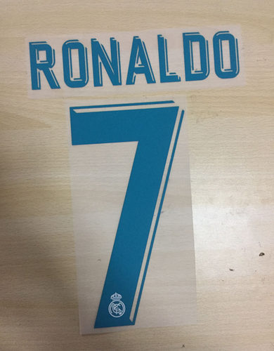 2018皇马主场印字C罗印字Ronaldo Printing热转印烫画印号