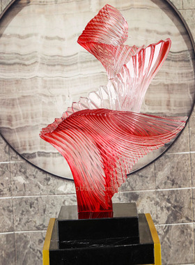 高端透明树脂工艺摆件装饰品现代