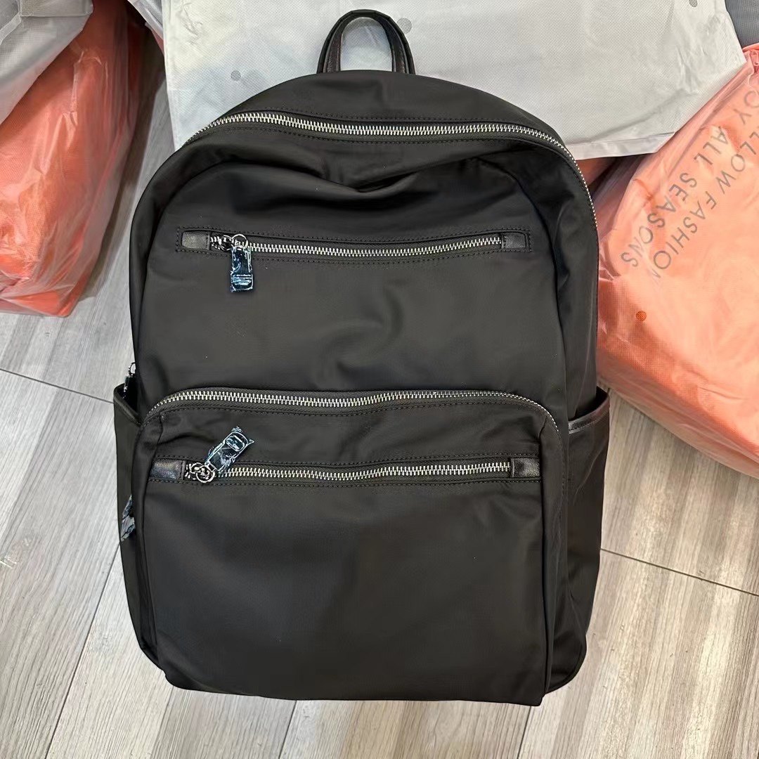 2026新款双肩包男女韩版简约防水尼龙牛津布配真皮旅行背包大容量,箱包皮具/热销女包/男包,双肩背包,淘宝优惠券,粉丝福利购,淘宝优惠卷