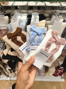 tutuanna 女士袜子舒适柔软亲肤保暖蝴蝶结短袜 25年秋冬新款