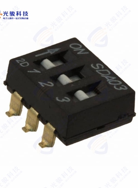 SDA03H0SBD 《SWITCH SLIDE DIP SPST 25MA 24V》