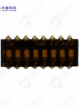 SDA08H0SB 《SWITCH SLIDE DIP SPST 25MA 24V》