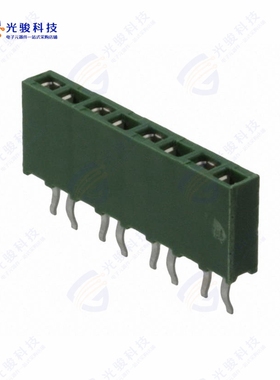 215297-8《CONN RCPT 8POS 0.1 GOLD PCB》