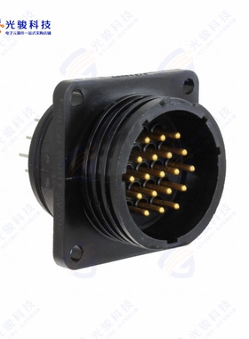 213782-4《CONN RCPT MALE 19POS GOLD SOLDER》