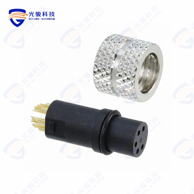 854-005-203RLS4《CONN PLUG FMALE 5P GOLD SLDR CUP》