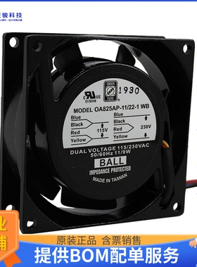 AC风扇OA825AP-11/22-1WB【FAN AXIAL 80X27MM 115/230VAC】