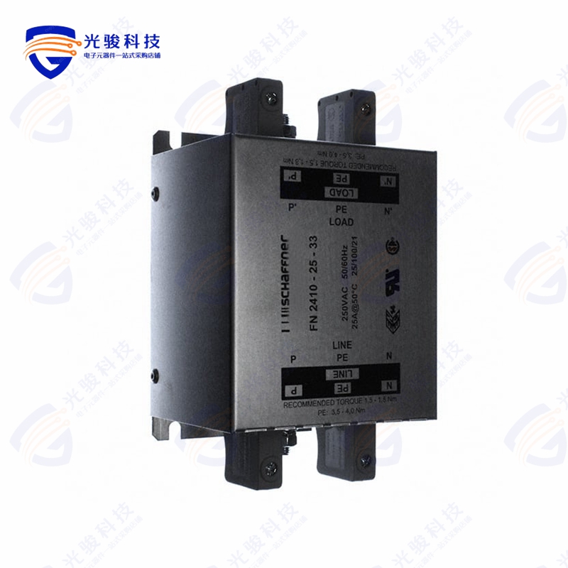 FN2410-25-33《LINE FILTER 250VAC 25A CHASS MNT》