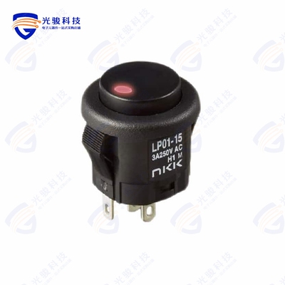 LP0115CMKW015CA 《SWITCH PUSHBUTTON SPDT 3A 125V》