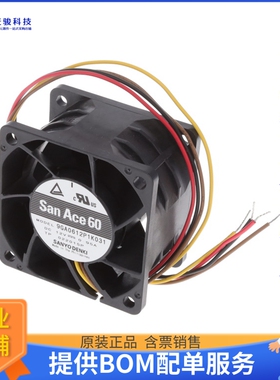 无刷直流风扇9GA0612P1K031【FAN AXIAL 60X38MM 12VDC WIRE】