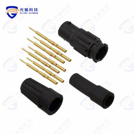 18980-7PG-522《CONN RCPT MALE 7POS GOLD CRIMP》