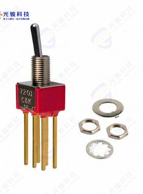 7201SYWBE 《SWITCH TOGGLE DPDT 0.4VA 20V》
