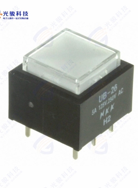 UB26SKW036G-JB 《SWITCH PUSHBUTTON DPDT 5A 125V》