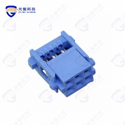 2-1658526-5《CONN RCPT 6POS IDC 28-30AWG GOLD》