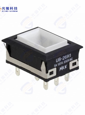 UB26NKW015D 《SWITCH PUSHBUTTON DPDT 5A 125V》