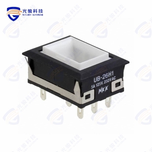 UB26NKW015D 《SWITCH PUSHBUTTON DPDT 5A 125V》
