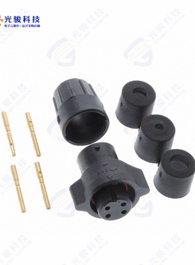 W6280-4SG-P-3DC《CONN PLUG FMALE 4POS GOLD CRIMP》