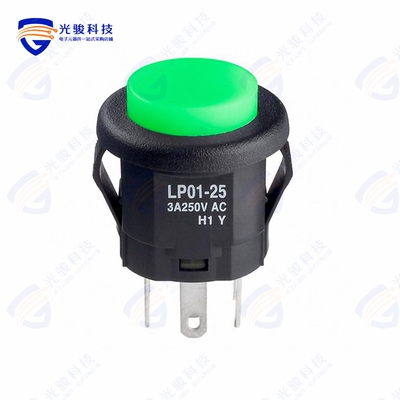 LP0125CMKW015FB 《SWITCH PUSHBUTTON DPDT 3A 125V》
